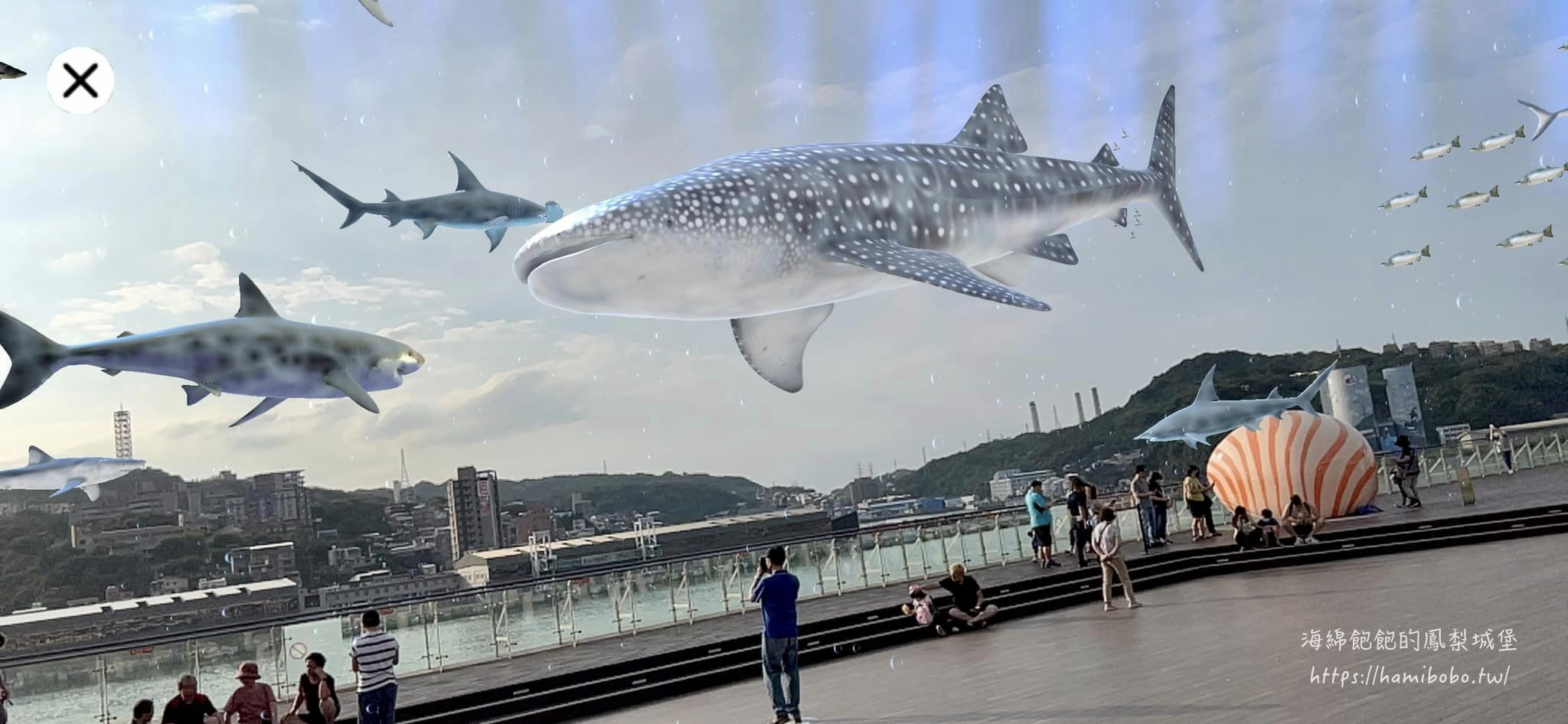 基隆最新打卡點「基隆東岸旅客中心3F麗都蝶客花園」SKY OCEAN與鯨鯊共游！ @海綿飽飽的鳳梨城堡