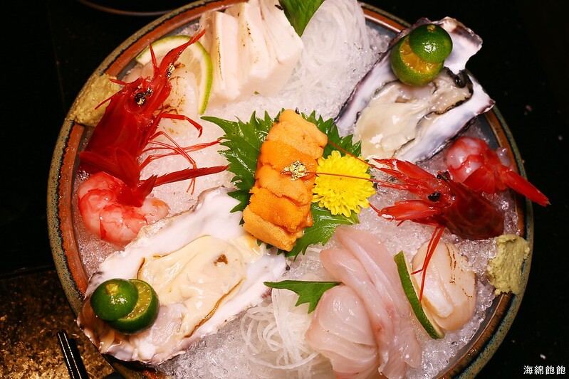 『囍聚精緻鍋物』龍膽石斑海陸雙人套餐/爆卵海膽飯/青蟳蟹飯/南非生蠔刺身拼盤/包廂聚餐(捷運藍線-捷運國父紀念館站) @海綿飽飽的鳳梨城堡